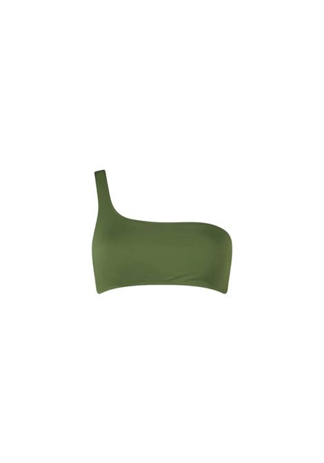 Costume donna Celestine MC2 Saint Barth 00019H Verde top monospalla tinta unita militare MC2 SAINT BARTH | Costume | CELESTINE00019H52